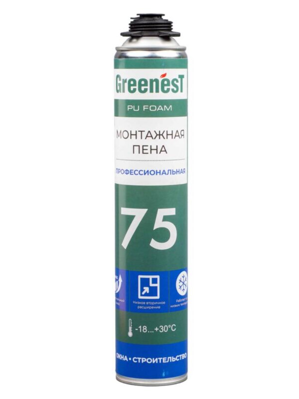 Монтажная профессиональная пена GreenesT 75 Зимняя