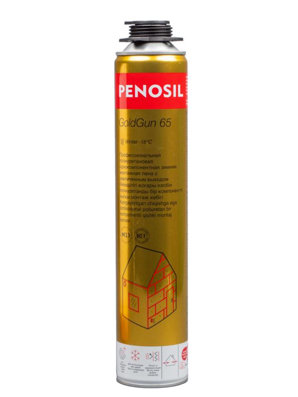 Монтажная профессиональная пена Penosil "GoldGun" 65 Зимняя